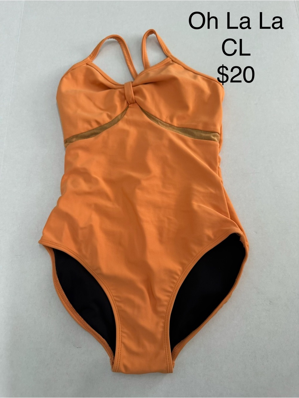 Oh La La Orange Dance Leotard - CL